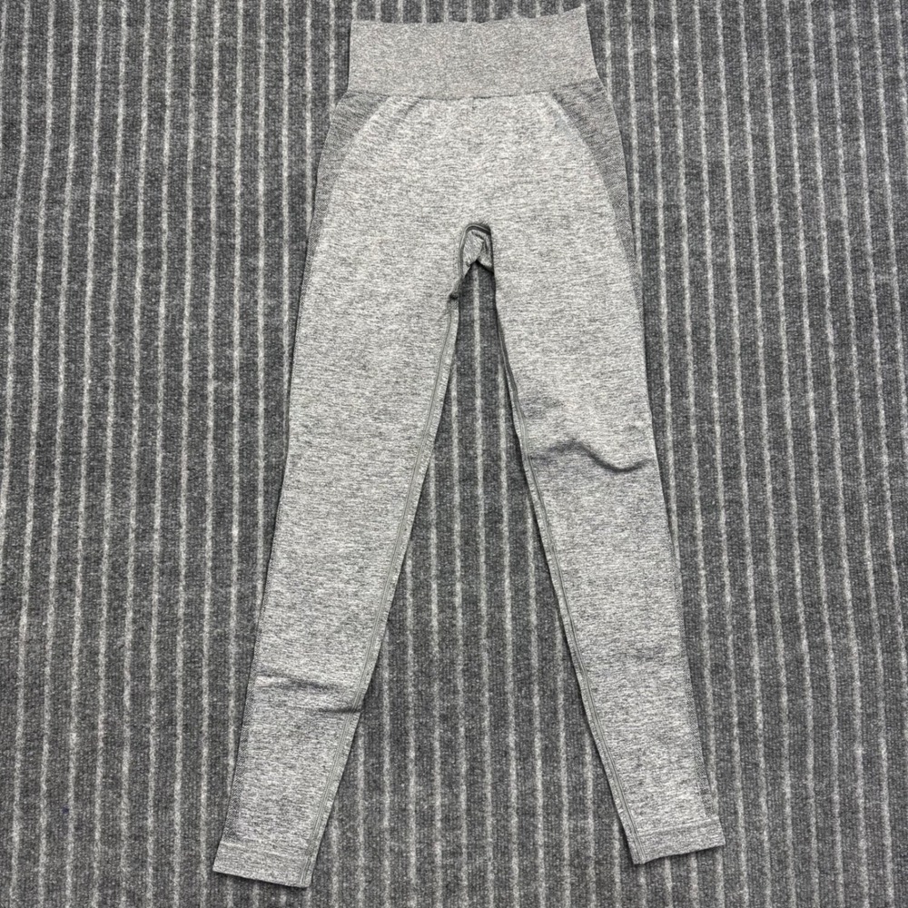 Gymshark Womens Flex High Waisted Seamless Leggings Grey Marl Contouring XS
